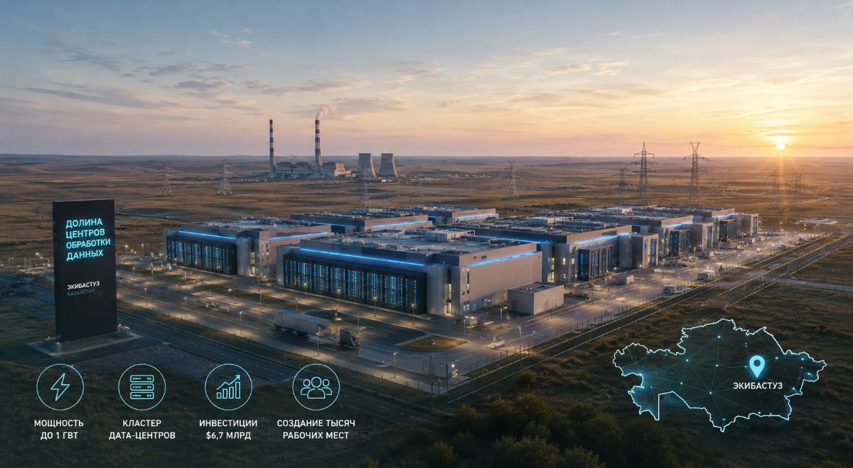 Казахстан обявява проект на център за данни с мощност 125 MW в Екибастуз